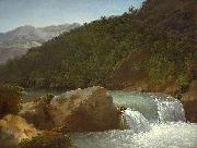 Jean-Joseph-Xavier Bidauld View of the Cascade of the Gorge near Allevard Spain oil painting artist
